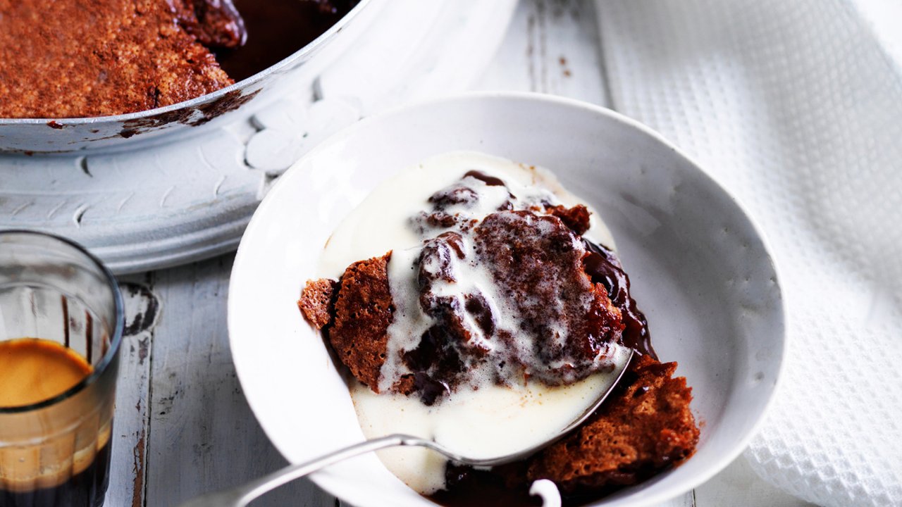 Chocolate Self Saucing Pudding White Wings